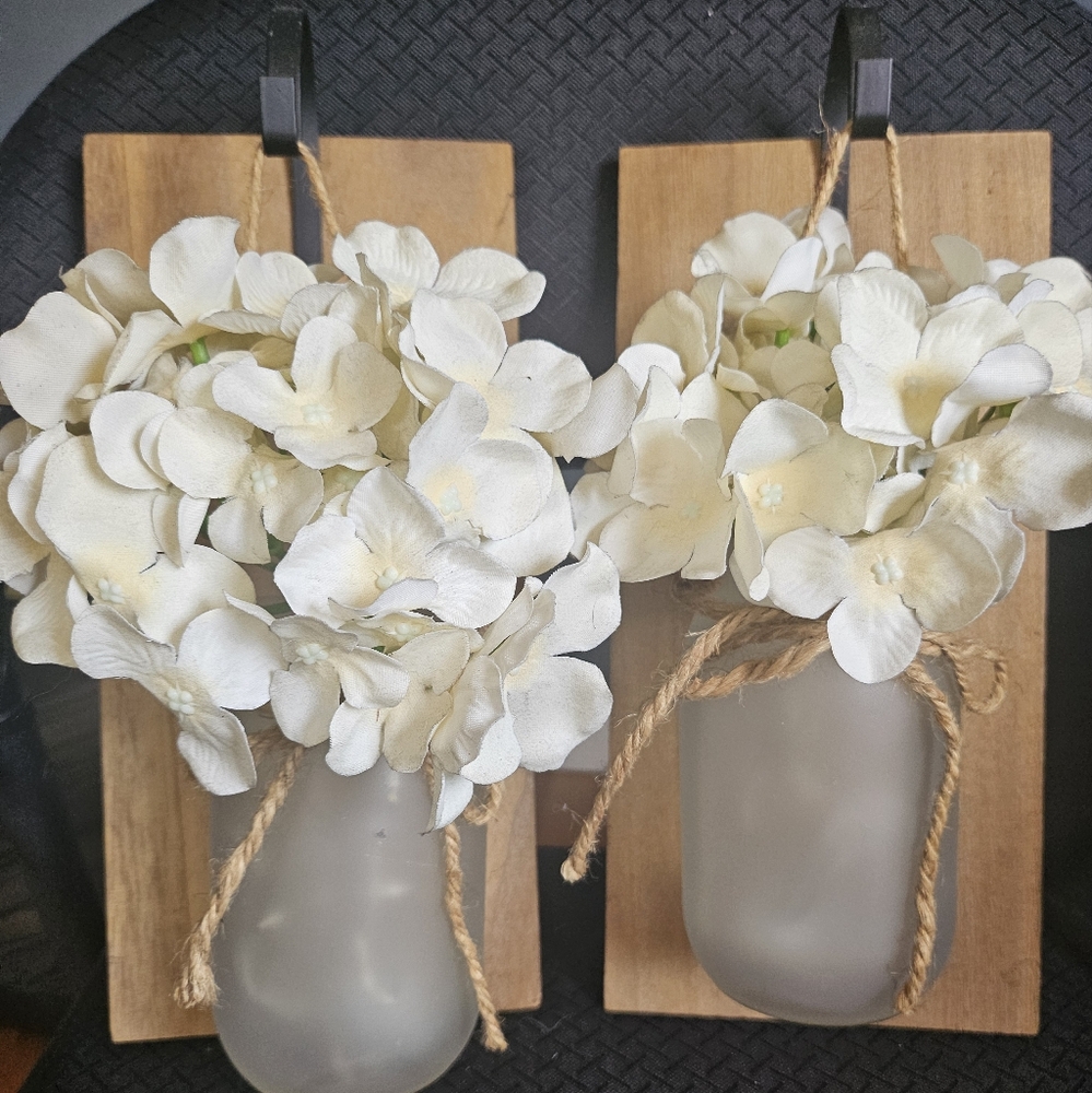 Cream and Brown Faux Floral Accents with Elegant Orchids